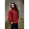 Friedrich Medieval Lace-Up Shirt - Red