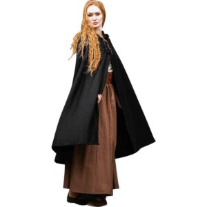 Marie Viking Cloak - Black