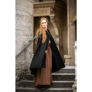 Marie Viking Cloak - Black