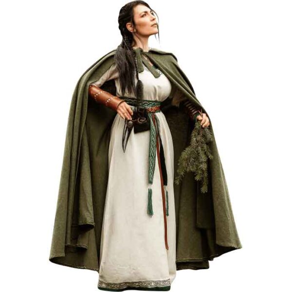 Frantz Cotton Adventurer's Cloak - Green