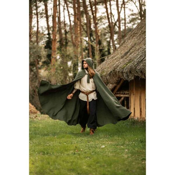 Frantz Cotton Adventurer's Cloak - Green