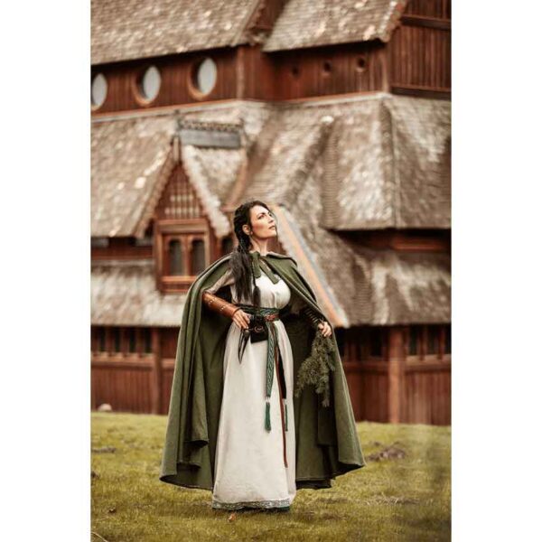 Frantz Cotton Adventurer's Cloak - Green