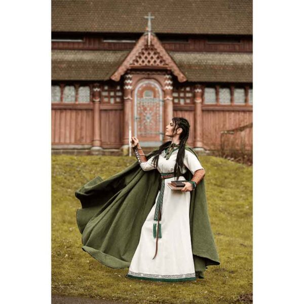 Frantz Cotton Adventurer's Cloak - Green