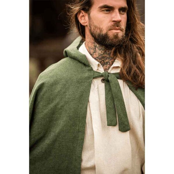 Frantz Cotton Adventurer's Cloak - Green