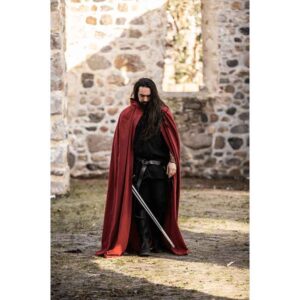 Gunnar Medieval Cotton Cloak - Red