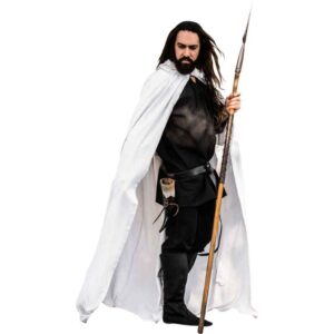 Gunnar Medieval Cotton Cloak - White