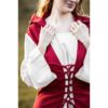 Genefe Medieval Dress - Red/Natural