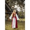 Genefe Medieval Dress - Red/Natural