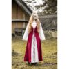 Genefe Medieval Dress - Red/Natural