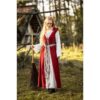 Genefe Medieval Dress - Red/Natural