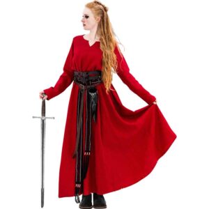 Womens Anna Viking Outfit - Red