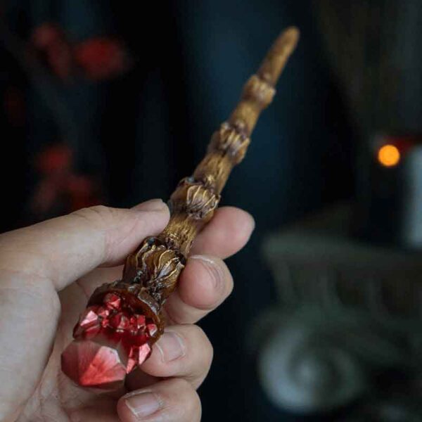 Skull Crystal Magic Wand