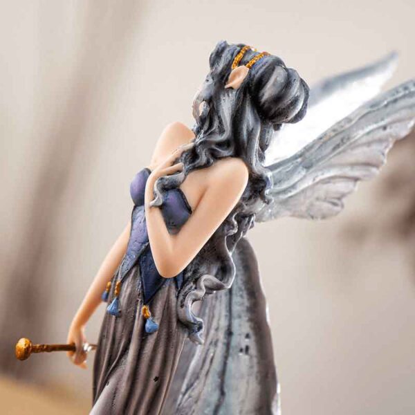 Fairy with Wolf Protectors Statue