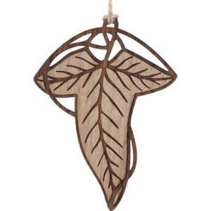 Elven Leaf Christmas Ornament