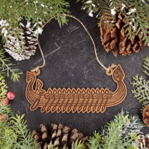 Viking Longship Christmas Ornament