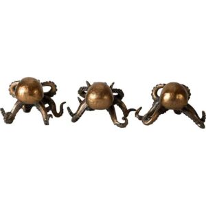 No Evil Octopus Statue Set